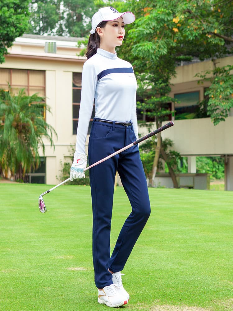 ゴルフウェア レディース スタイリッシュストレートパンツ