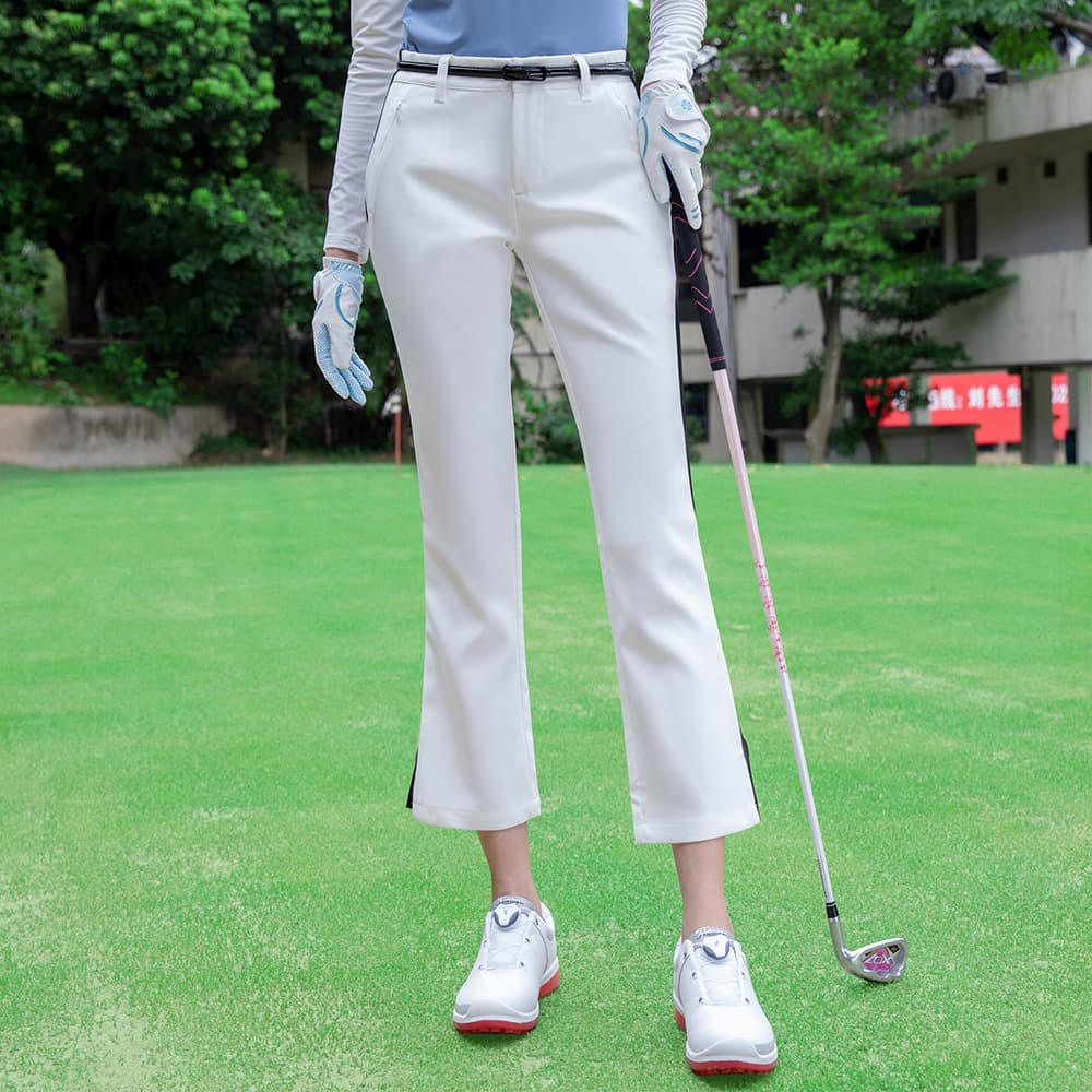 ゴルフウェア レディース きれい魅せ 美脚ストレッチパンツ
