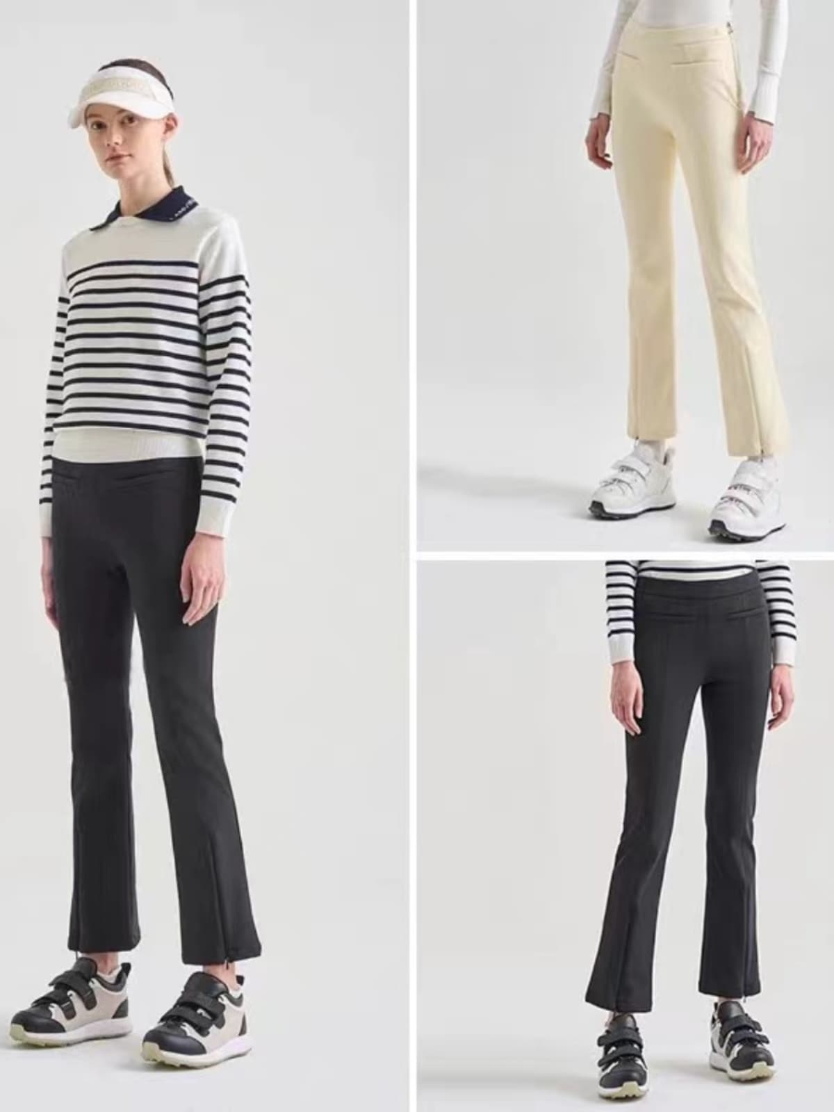 ゴルフウェア レディース すっきり美脚ストレッチパンツ