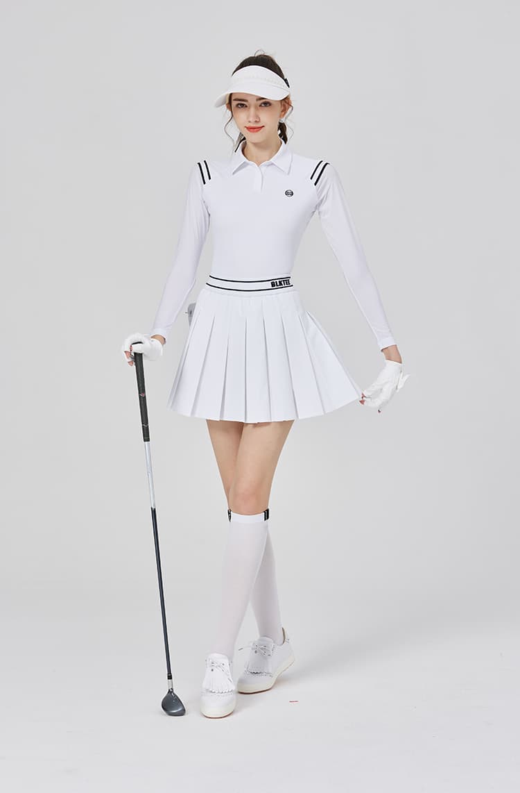 ゴルフウェア レディース プリーツデザイン スポーティスカート