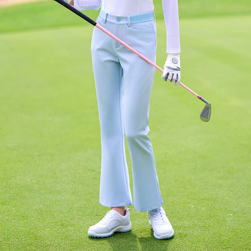 ゴルフウェア レディース シンプルストレッチ美脚パンツ