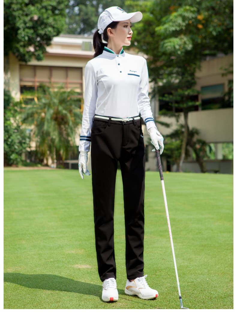 ゴルフウェア レディース スタイリッシュストレートパンツ