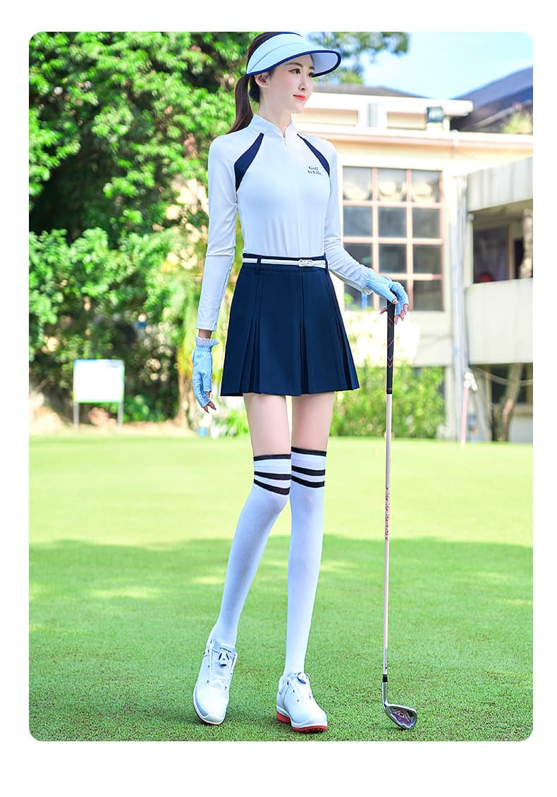 ゴルフウェア レディース プリーツデザイン ゴルフスカート