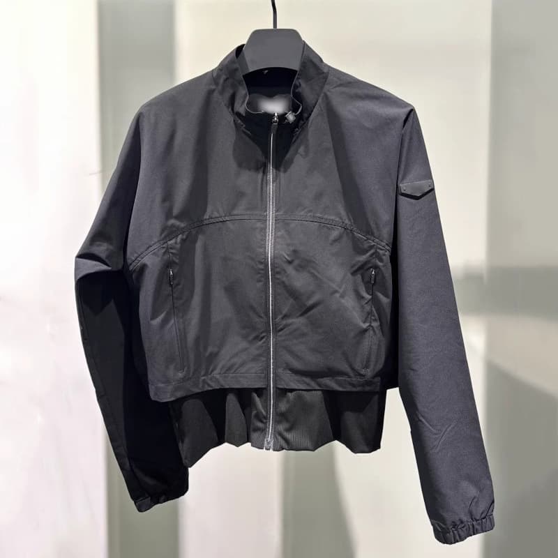 ゴルフウェア レディース シンプルスポーティ ハイネックジャケット