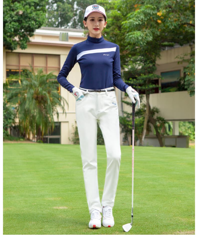 ゴルフウェア レディース スタイリッシュストレートパンツ
