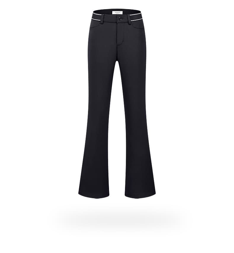 ゴルフウェア レディース 美シルエット ストレッチ フレアパンツ