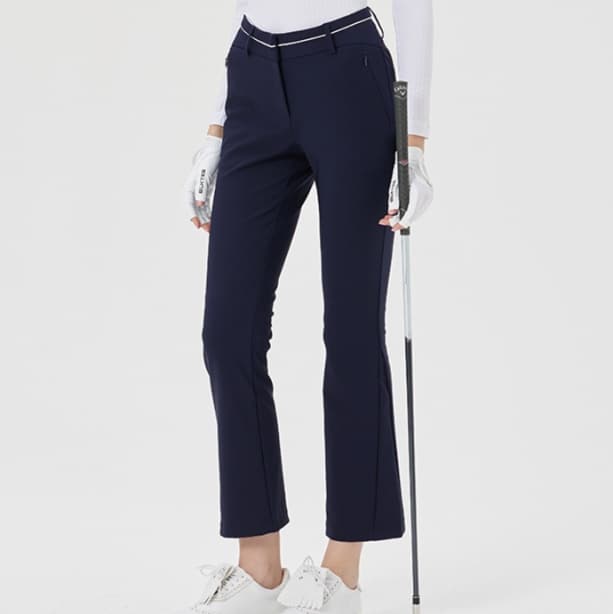ゴルフウェア レディース すっきり美脚ストレッチゴルフパンツ