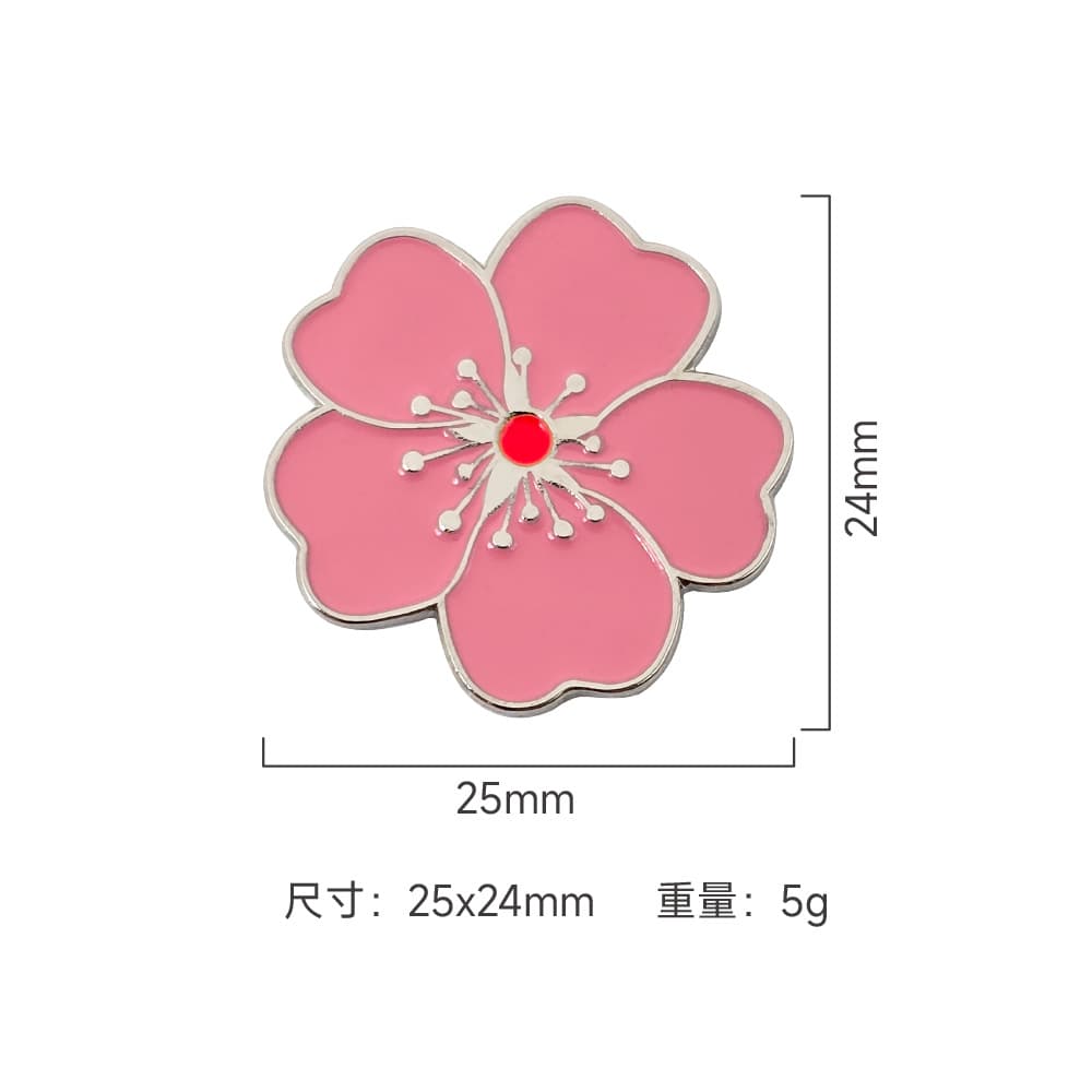 ゴルフウェア レディース 桜の花マーカー 帽子飾り