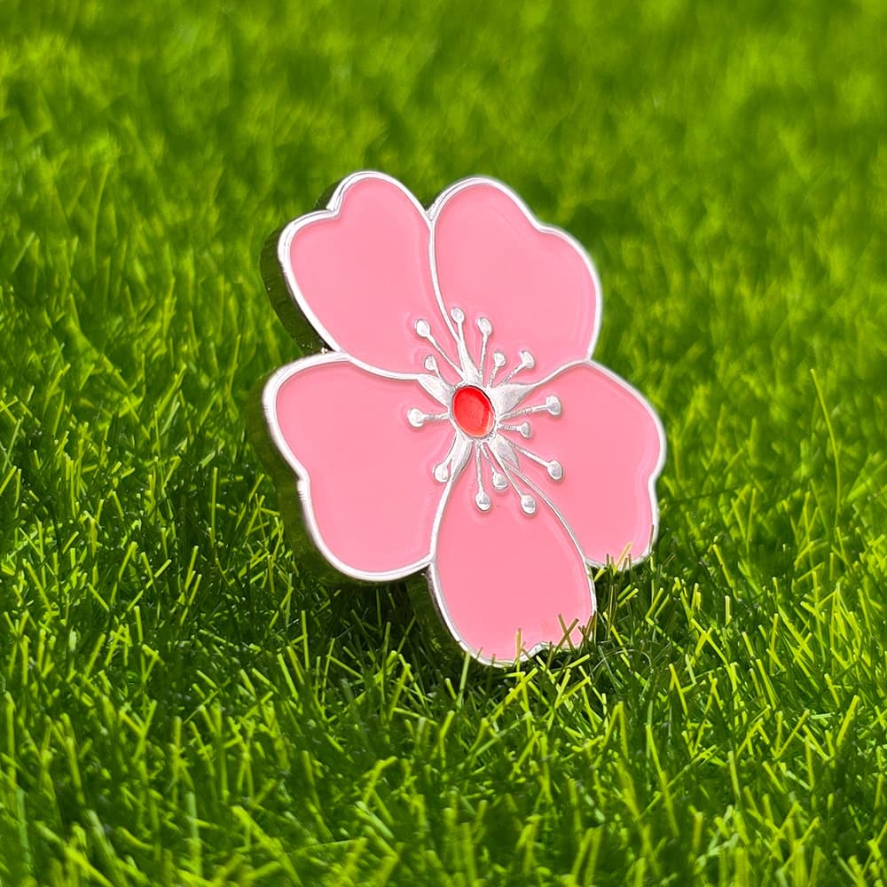 ゴルフウェア レディース 桜の花マーカー 帽子飾り