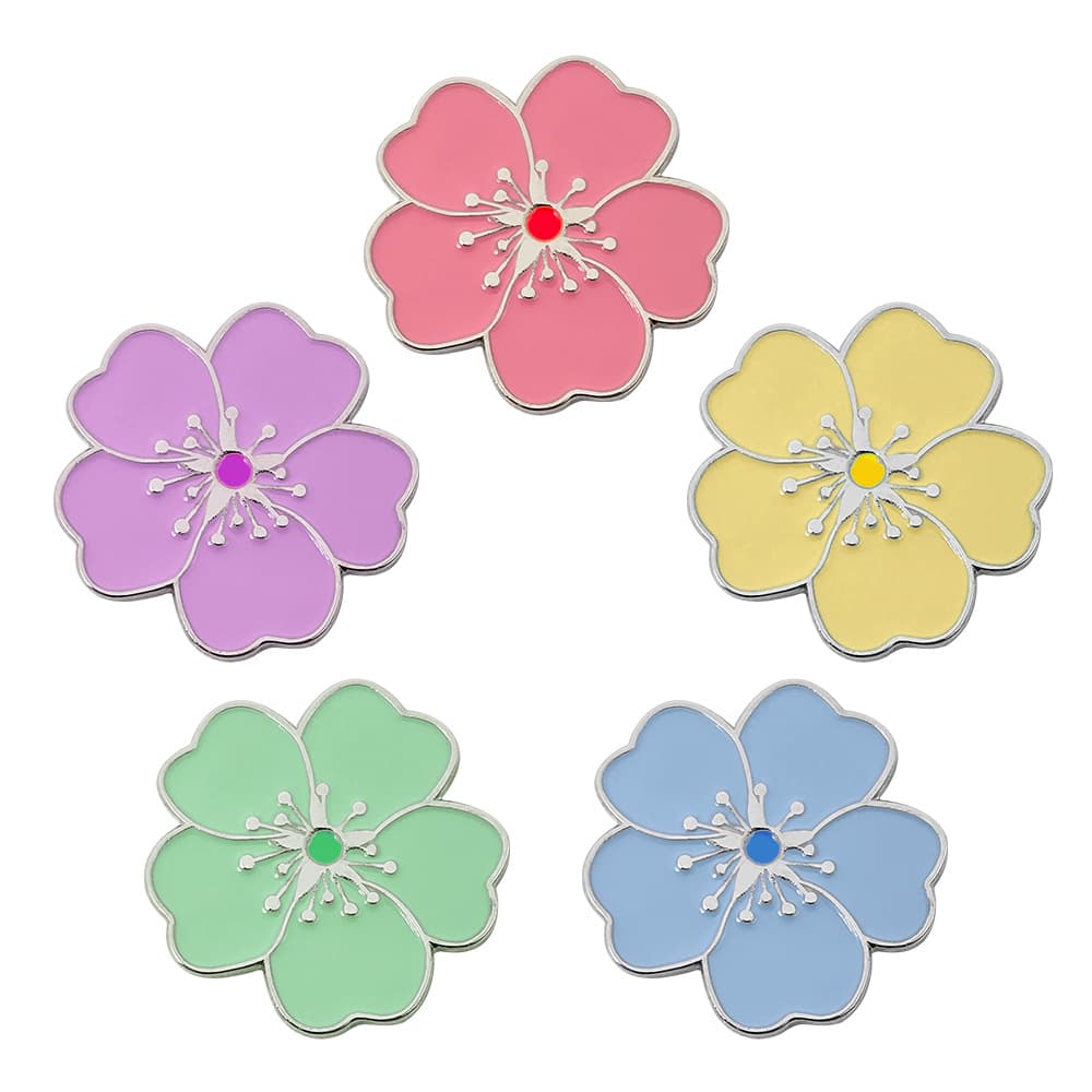 ゴルフウェア レディース 桜の花マーカー 帽子飾り
