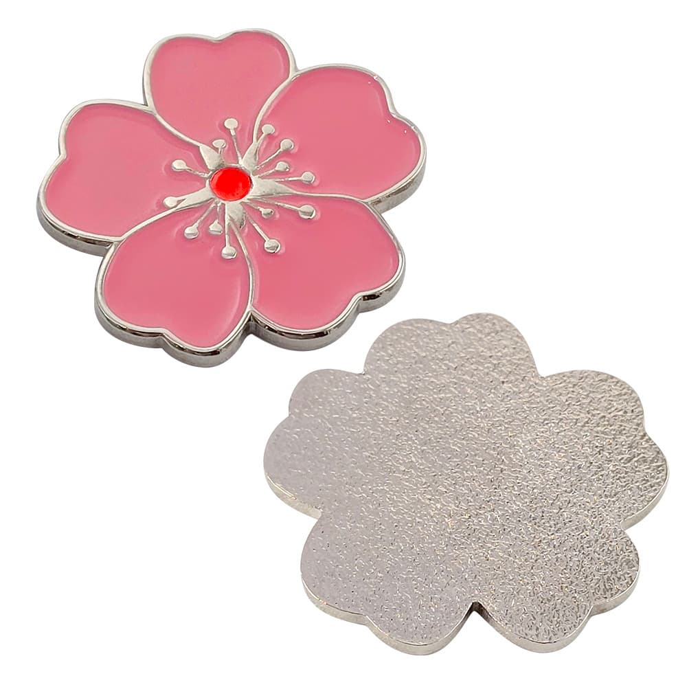 ゴルフウェア レディース 桜の花マーカー 帽子飾り
