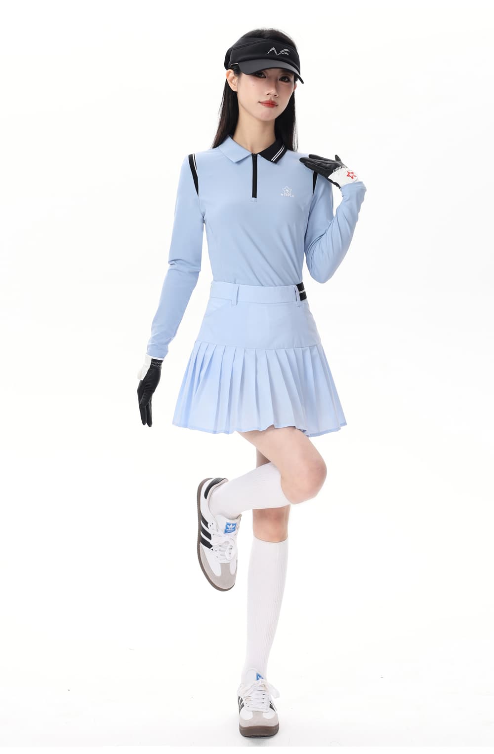 ゴルフウェア レディース すっきり美シルエット 長袖トップス